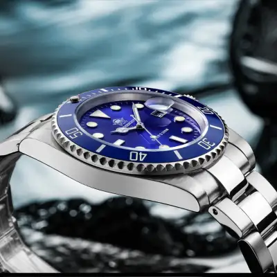 Waterproof Men's Luminous Stainless Steel Quartz Watch