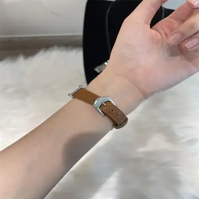 Woven Metal Diamond Strap Suitable For Watch Leather Wristband