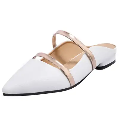 Pointed Toe Strap Flat Casual Shoes