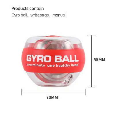 Wrist Trainer Ball Auto-Start Wrist Strengthener Gyroscopic Forearm Exerciser Gyro Ball For Strengthen Arms, Fingers, Wrist Bones And Muscles