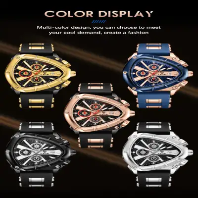 Polygon Men's Multi-waterproof Luminous Calendar Watch