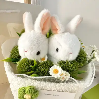 High-profile Figure Rabbit Grass-eating Doll Plush Bouquet Valentine's Day