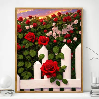 Advanced Rose Digital Oil Painting Diy