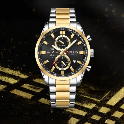 Men's Steel Belt Six-pin Chronograph Quartz Watch