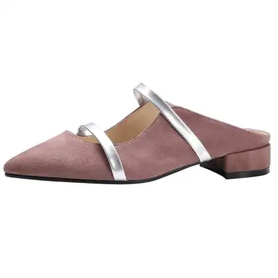 Pointed Toe Strap Flat Casual Shoes