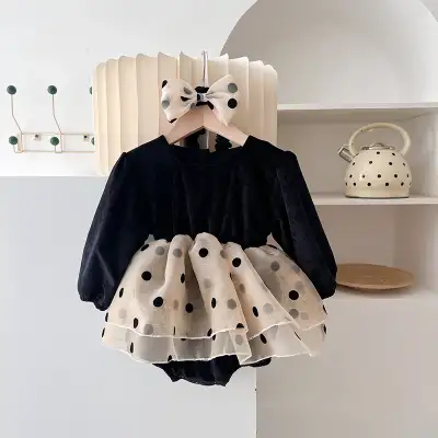 Baby Rompers Polka Dot Triangle