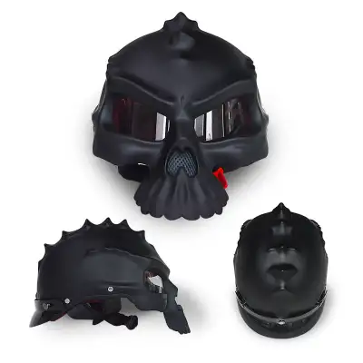 Skull Helmet Double-sided Change Wear Personality Art Helmet