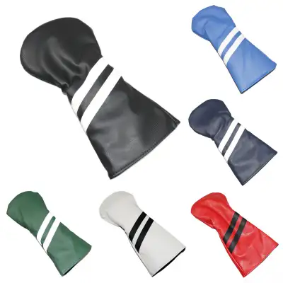 Golf Club Sleeve Two Oblique Strips Wood Rod Head Cover Multiple Colors Cash Commodity And Quick Delivery