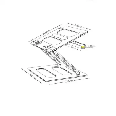 Metal Laptop Stand Office Adjustable Lift Table