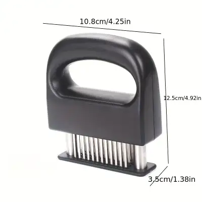 Meat Tenderizer Needles, Meat Tenderizer Tool Meat Tenderizer With Stainless Steel Sharp Needle Blades Heavy Duty Cooking Machine For Tenderizing Beef, Turkey, Chicken, Steak, Veal, Pork, Fish Etc