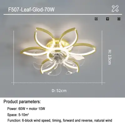 Light Luxury Household Intelligent Suction Fan Lamp