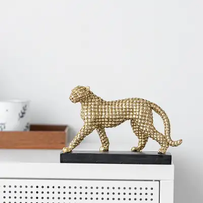 Leopard Simulation Animal Resin Craft Ornament