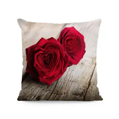 Flower Print Super Soft Square Pillow Cover