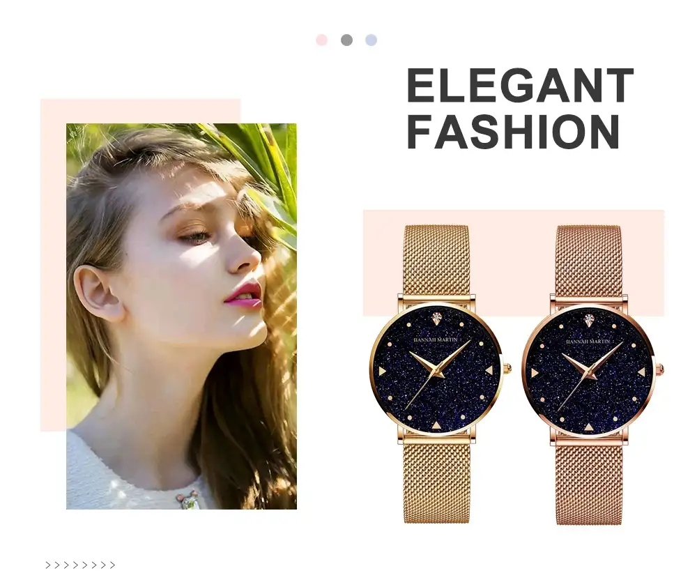 Women's Waterproof Starry Simple Quartz Watch