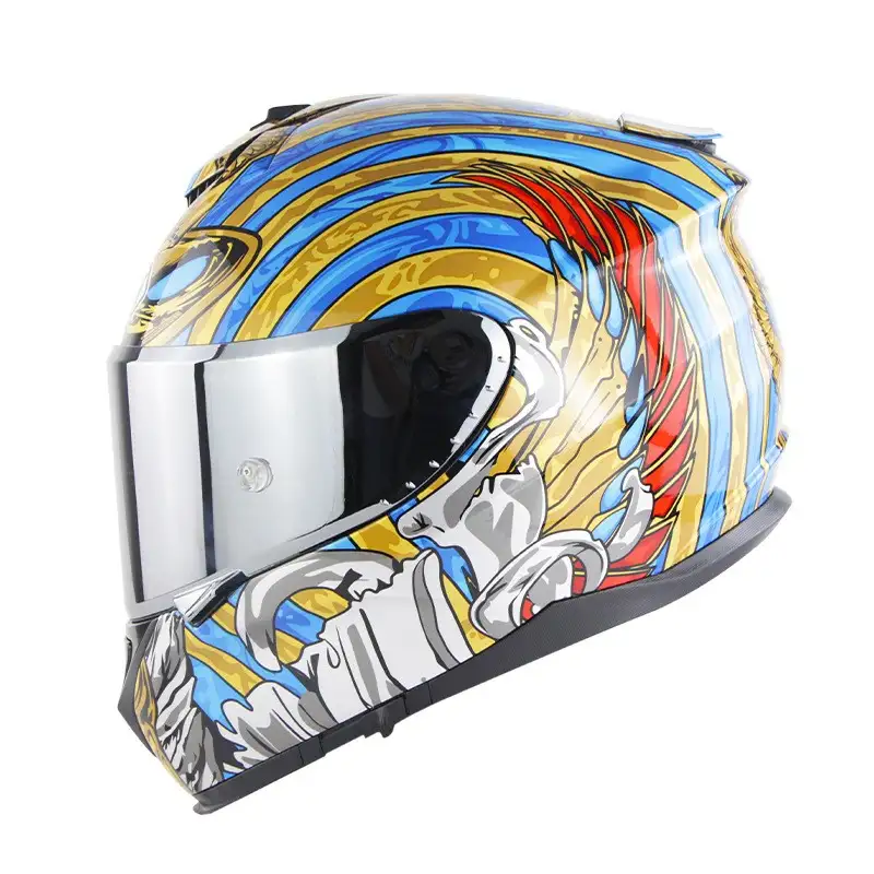 Motorcycle Full Face Helmet Motorcycle Riding Double Lens Full Cover Helmet