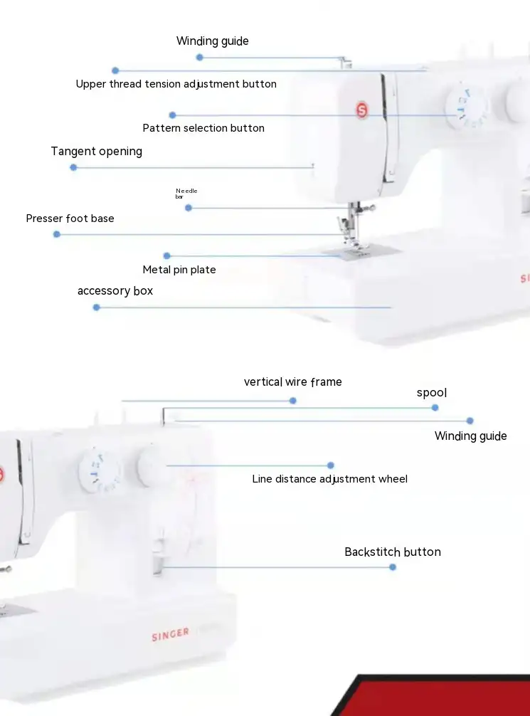 Automatic Multi-function Household Foot Pedal Sewing Machine Desktop With Overlock