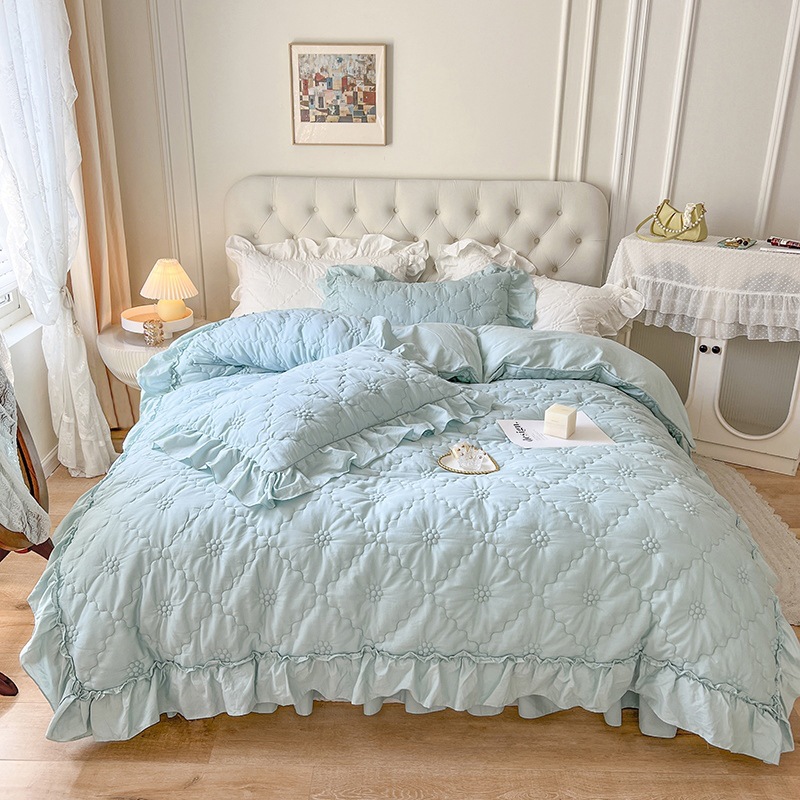 Sky Blue-Bed Sheet 150cm