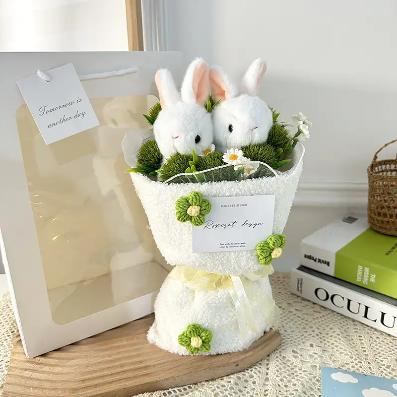 High-profile Figure Rabbit Grass-eating Doll Plush Bouquet Valentine's Day