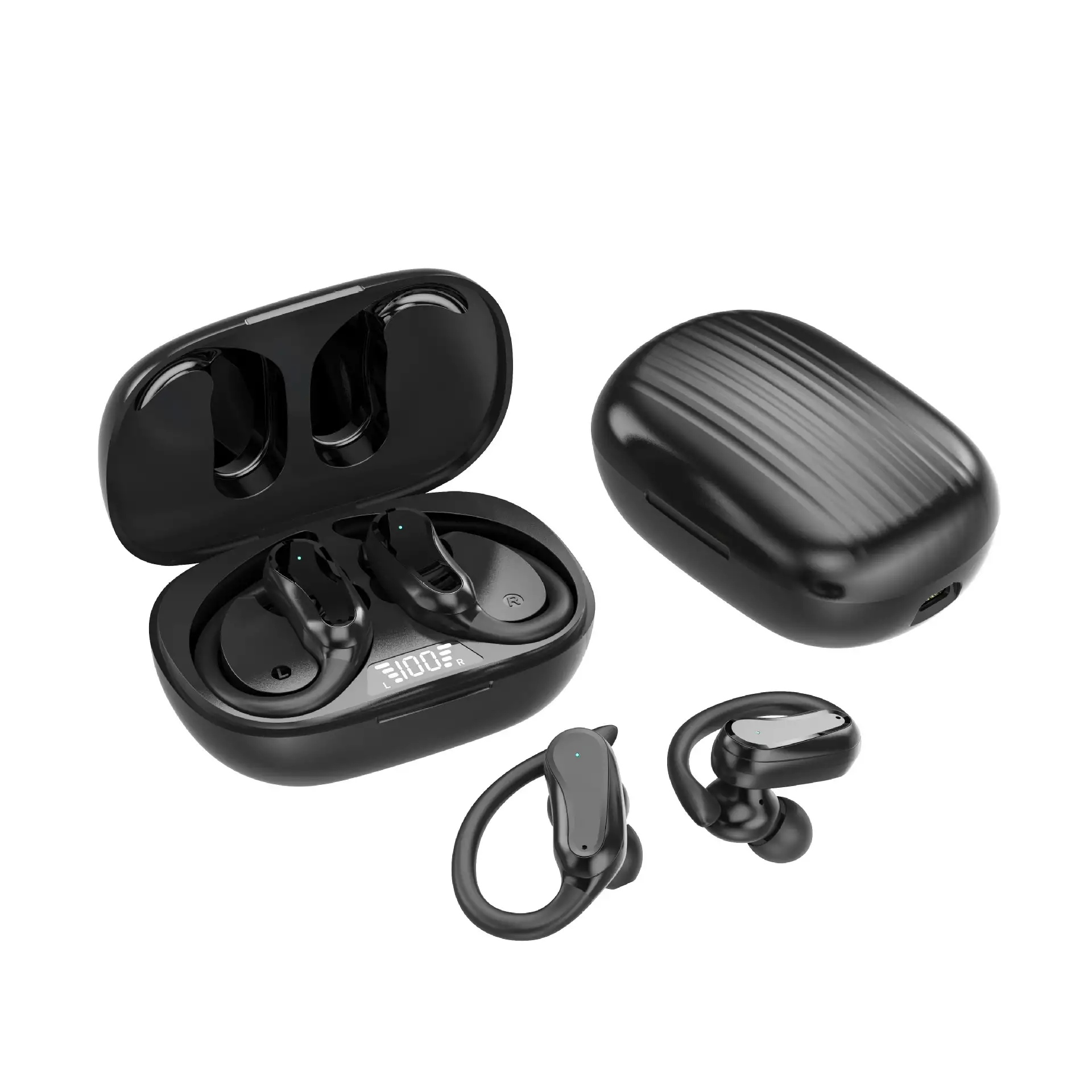 Ear-mounted IPX7 Waterproof Sports Wireless Intelligent Noise Reduction Headset