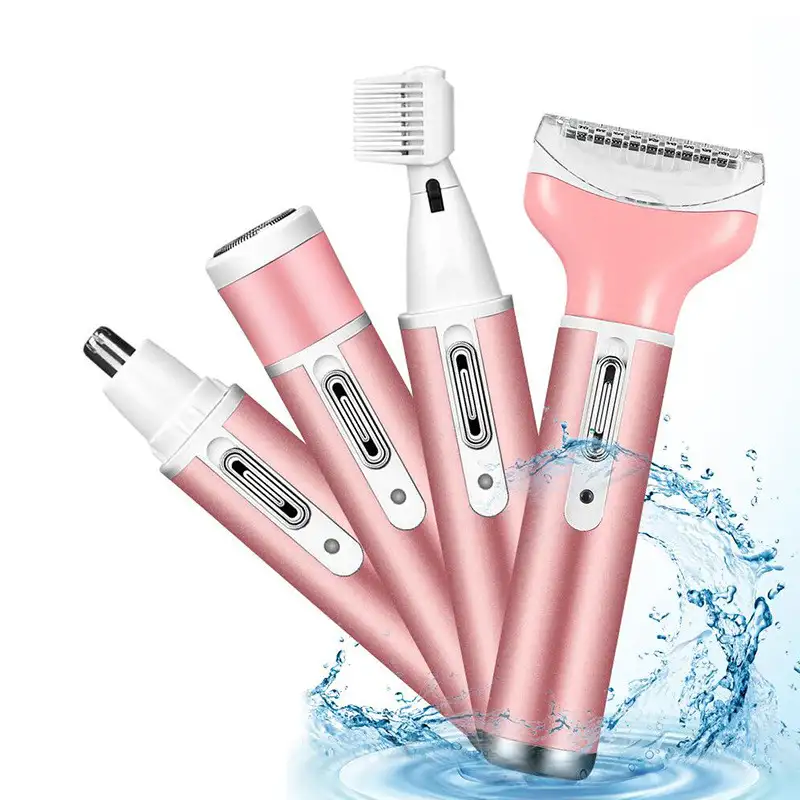 4-In-1 Lady Shaver  Multi-Function Electric Eyebrow Trimmer  Armpit And Leg Hair Remover  Hair Removal Instrument