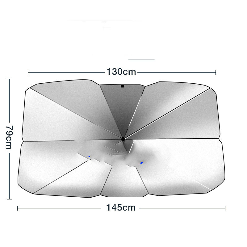 Large Titanium Silver-Car front gear.parasol