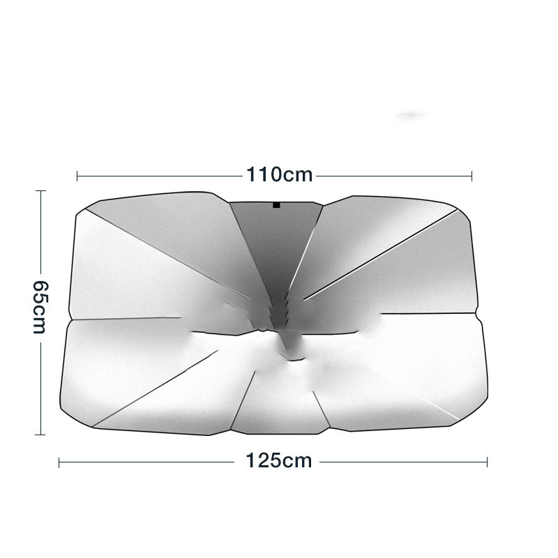 Small Titanium Silver-Car front gear.parasol