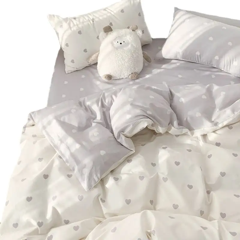 Washed Cotton Four-piece Bedding Set