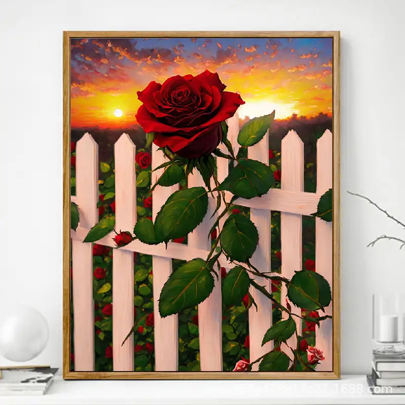 Advanced Rose Digital Oil Painting Diy