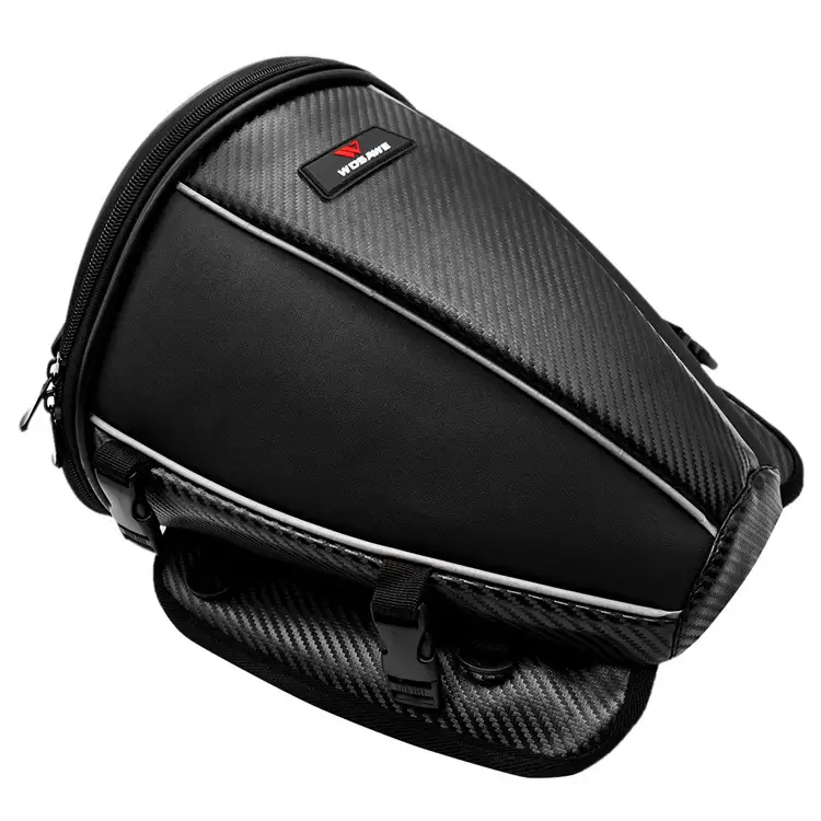 Motorcycle Fuel Tank Rear Seat Tail Side Microfiber Leather Multifunctional Waterproof Crossbody Bag