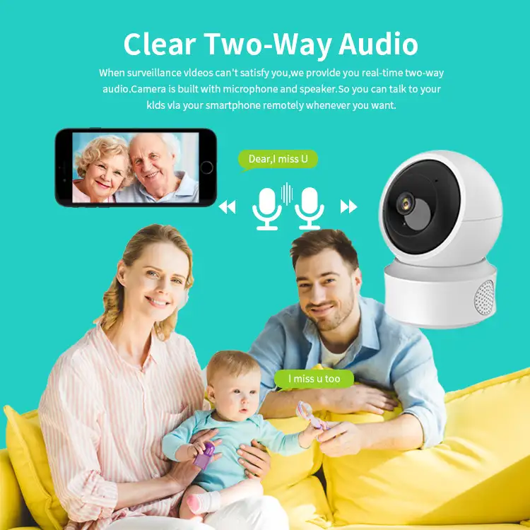 Smart Dual-light Wireless Wifi Home Indoor HD 360-degree Surveillance Camera Voice Intercom Panorama Camera