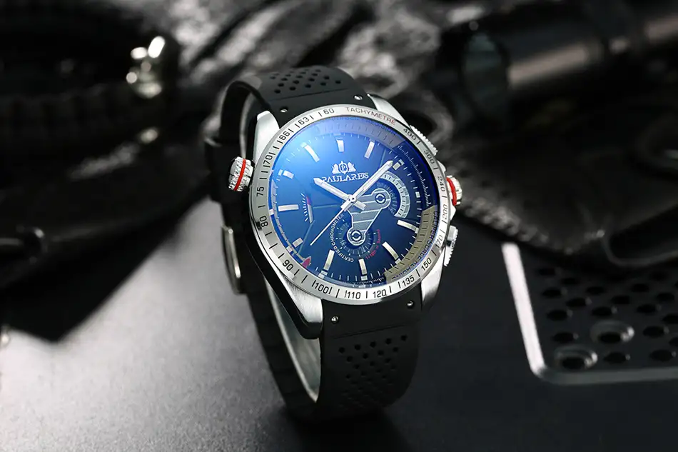 Automatic Mechanical Multifunctional Noctilucent Tape Classic Men's Watch