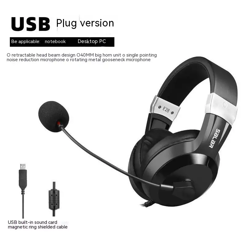 Audio-Visual Customer Service English Headset