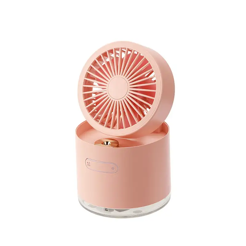 Spray mini fan mini portable mute desktop cooling water mist humidifier small rechargeable big wind