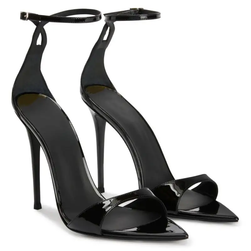 Summer New Pointed Toe Open Toe Buckle Stiletto Sandals Women