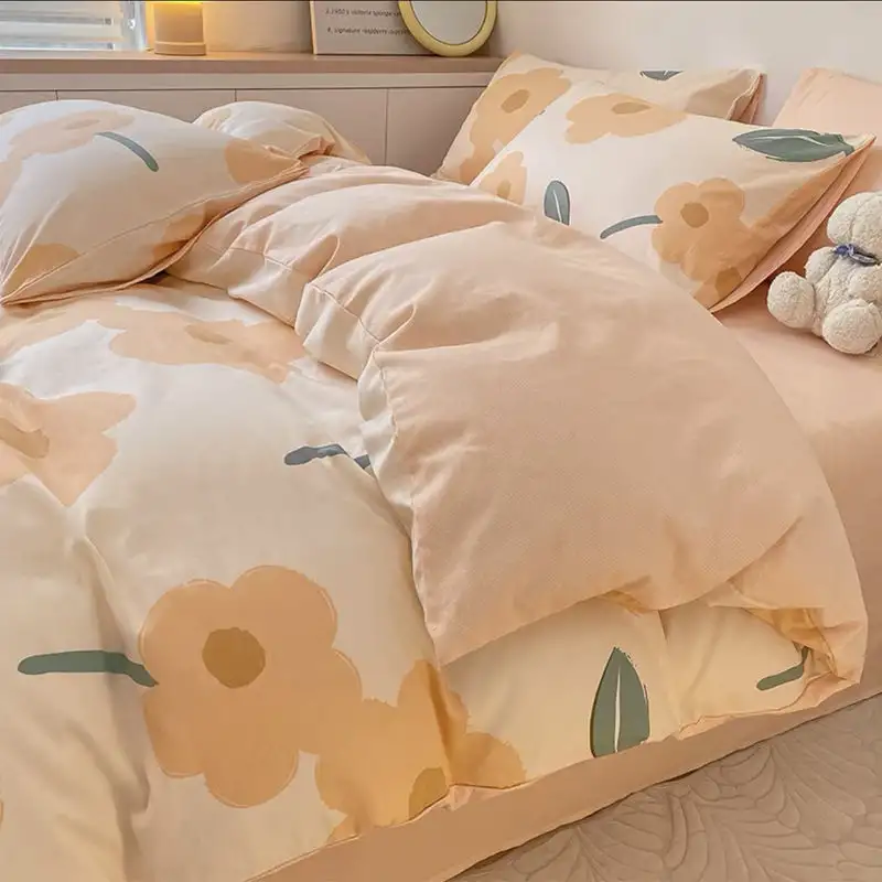 Washed Cotton Four-piece Bedding Set