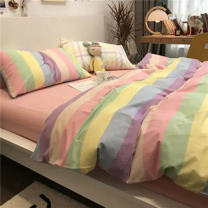 Washed Cotton Four-piece Bedding Set