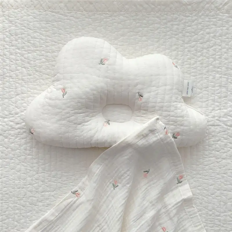 Baby Embroidery Breathable Sweat Absorbing Shaping Pillow