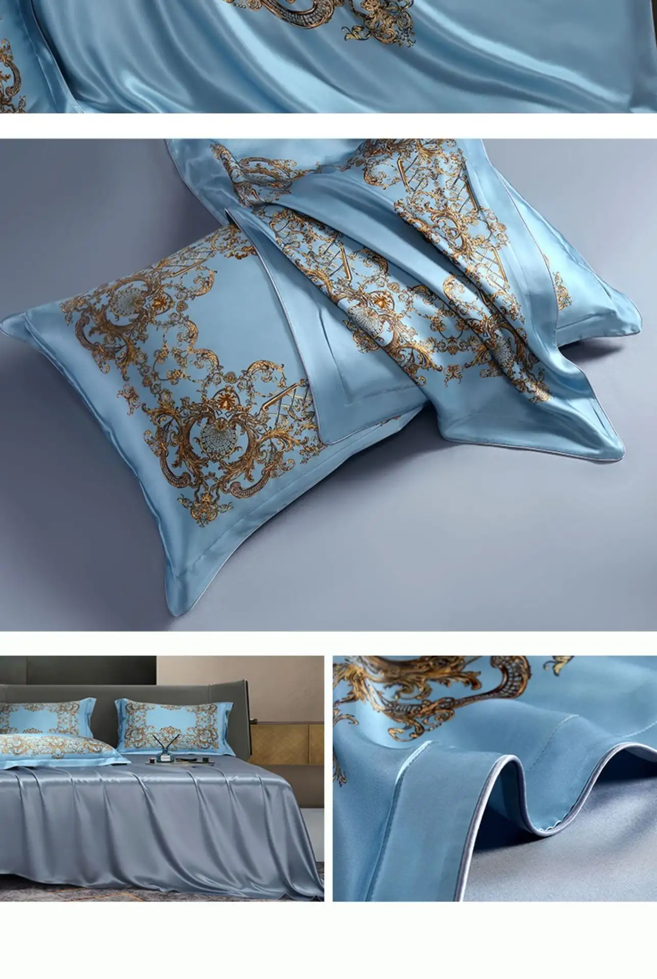 Bed Silk Four-piece Set