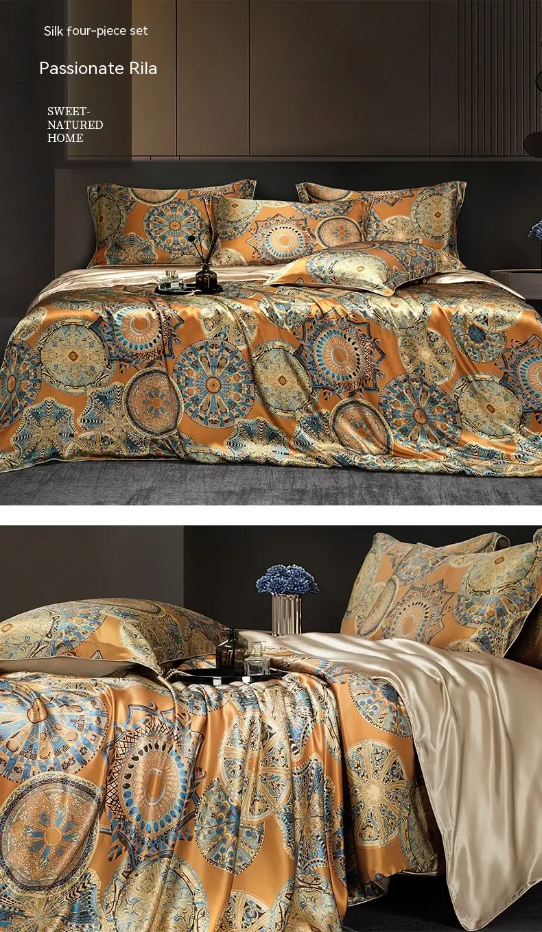 Bed Silk Four-piece Set