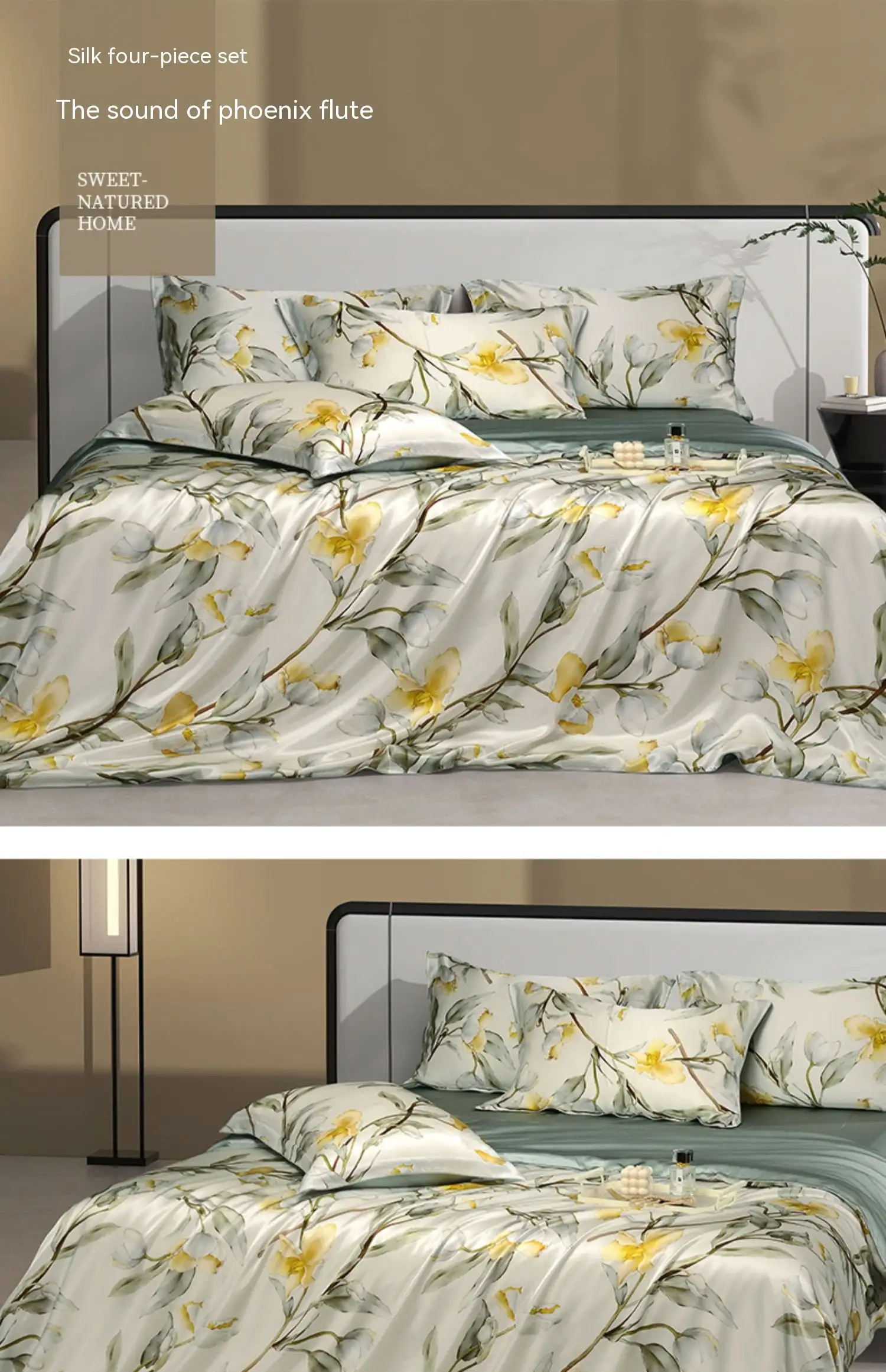 Bed Silk Four-piece Set