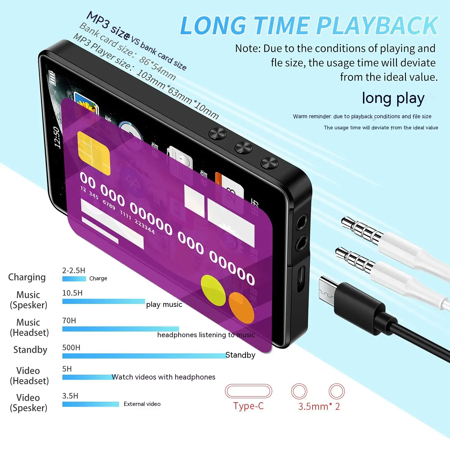 X20 Mp3 Mp4 Full Screen Bluetooth Version Walkman