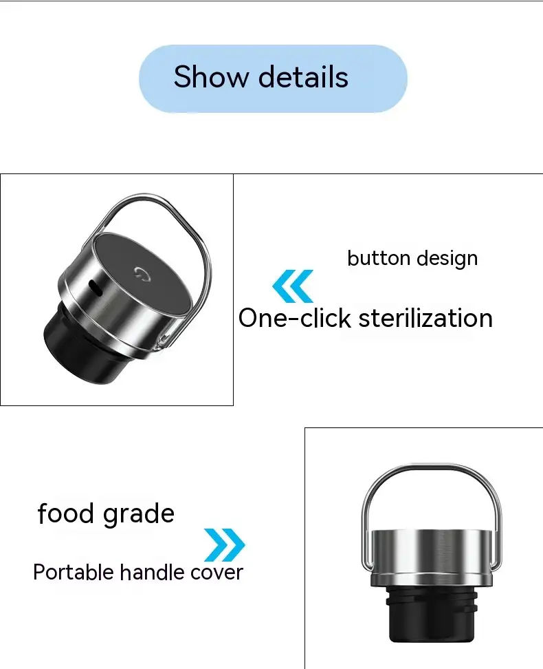 H7 Automatic Sterilization Stainless Steel 304 Smart Insulation Cup