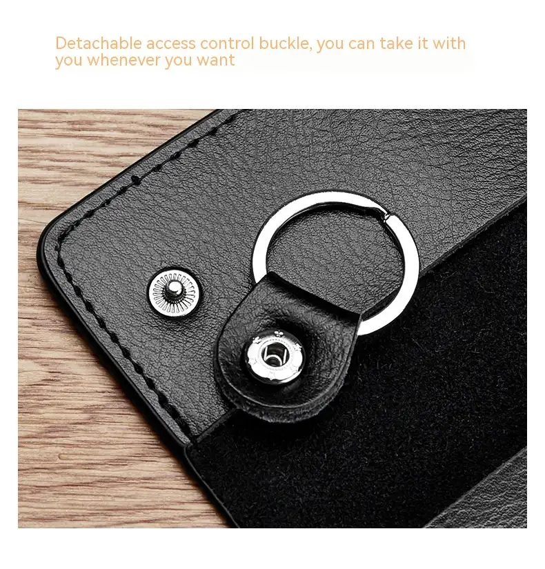 Men's Multi-functional High-grade Genuine Leather Keychain Card Holder Large Capacity Storage Fantastic