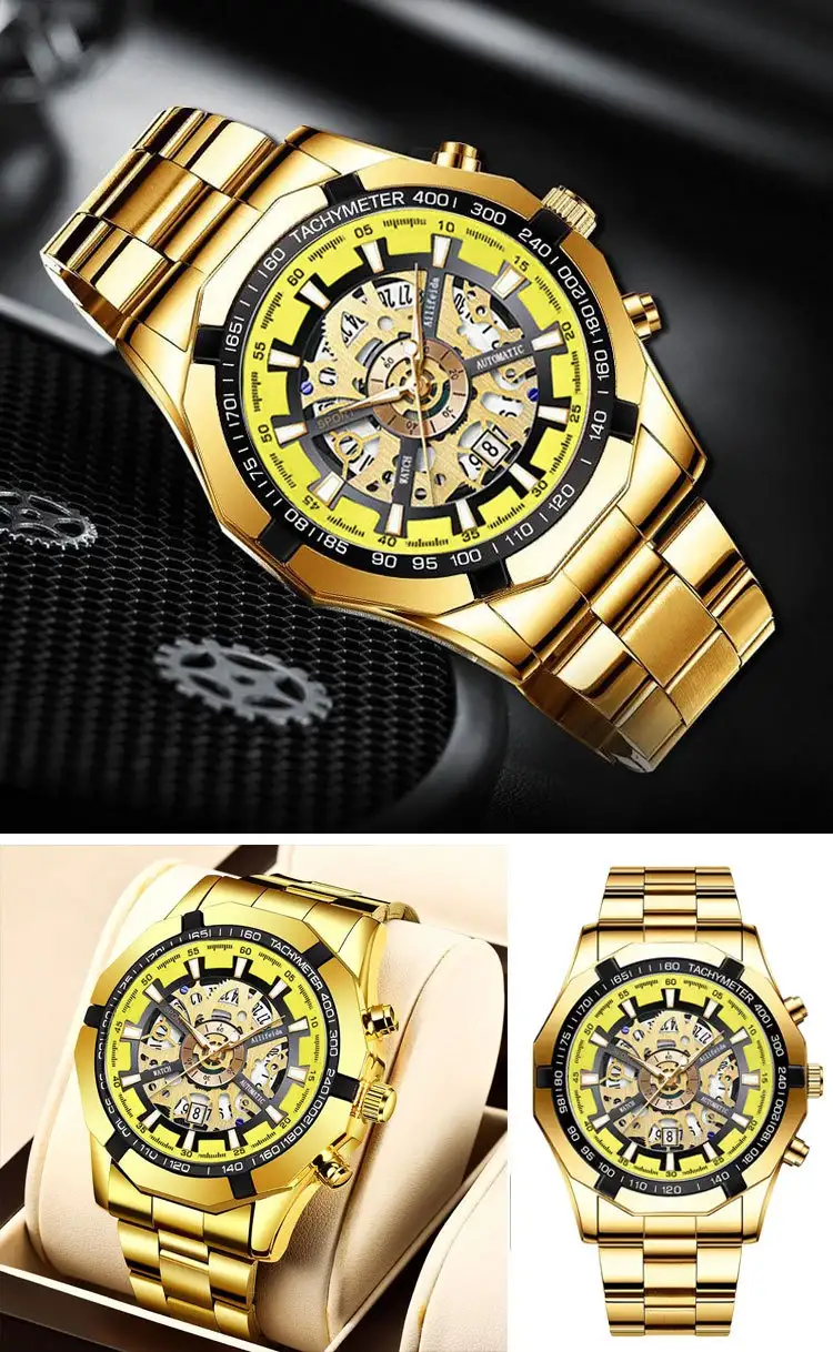 Quartz Watch Men's Back Cover Hollow