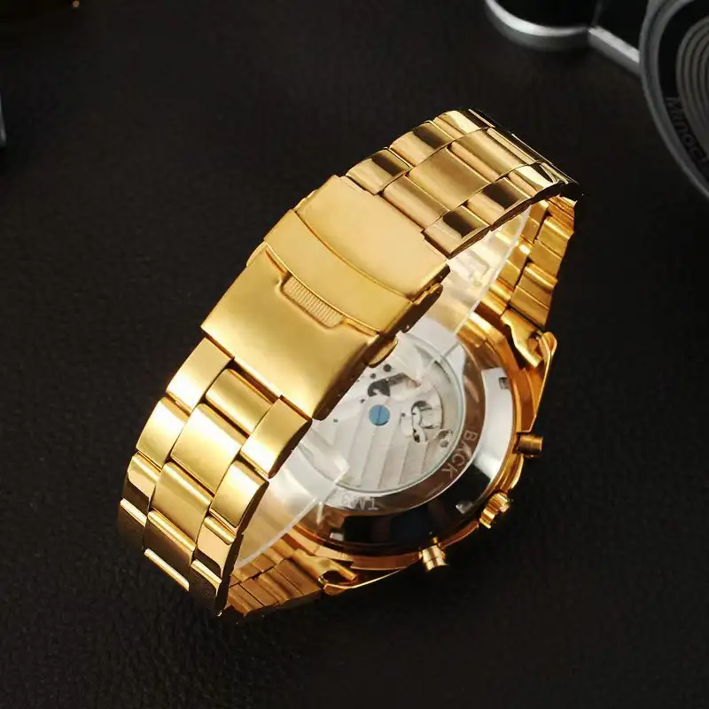 Quartz Watch Men's Back Cover Hollow