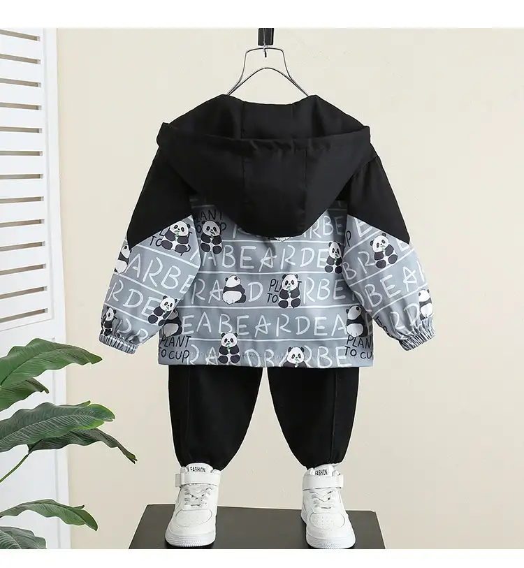 Boys' Coat Spring And Autumn Hooded Jacket