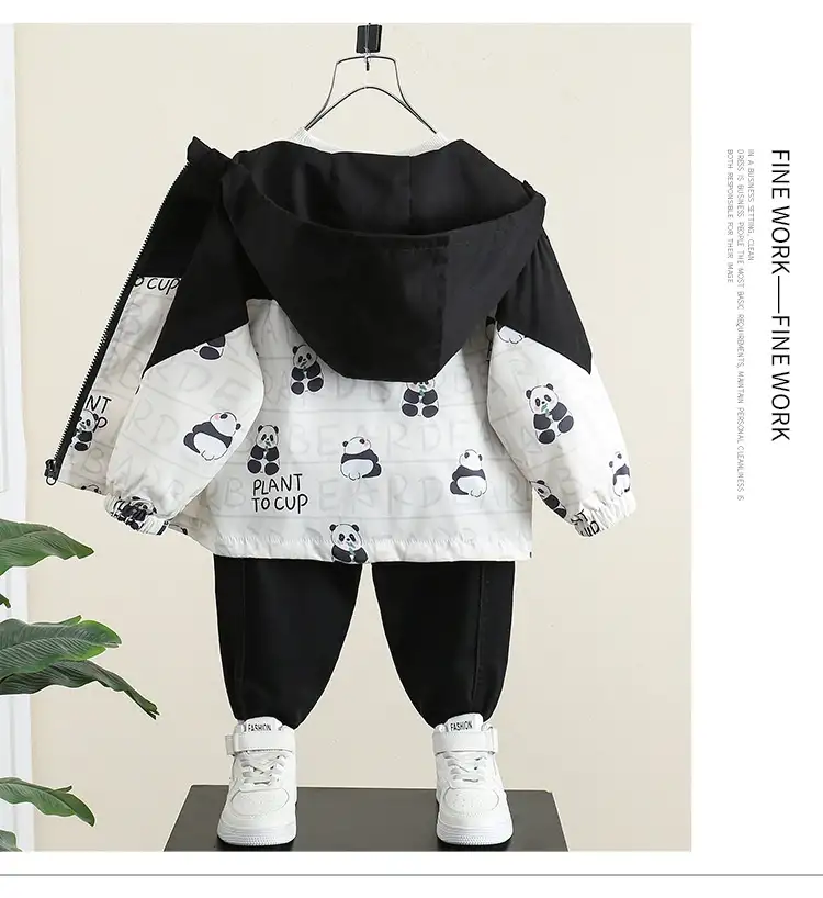 Boys' Coat Spring And Autumn Hooded Jacket