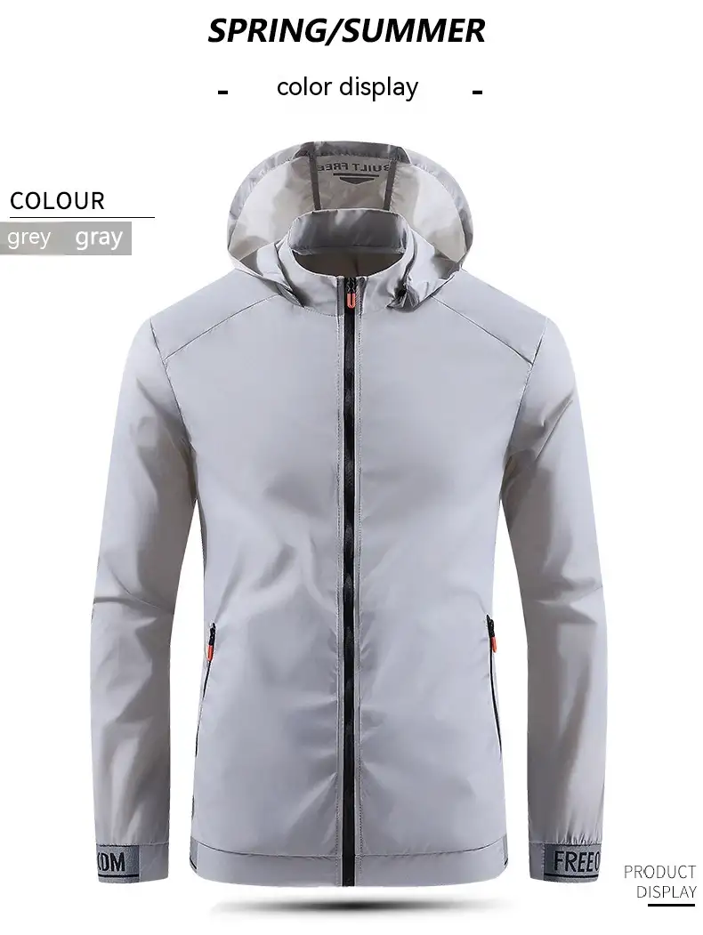 Summer Lightweight Breathable And UV-resistant Hooded Sun-proof Top