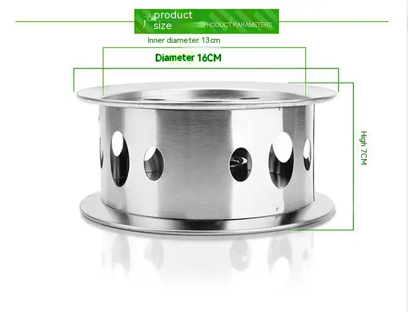 Stainless Steel Hollow Circle Tea Warmer