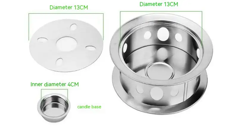 Stainless Steel Hollow Circle Tea Warmer